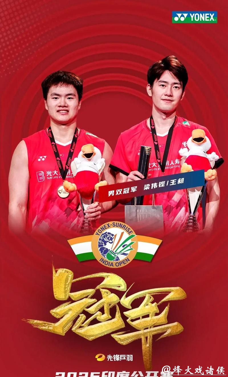 印度公开赛:“梁王”组合男双登顶 国羽两冠一亚收官 印度公开赛:“梁王”组合男双登顶 国羽两冠一亚收官
